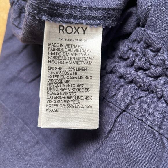 NWT ROXY Oceanside Linen Women's Pants Large - Picture 3 of 7